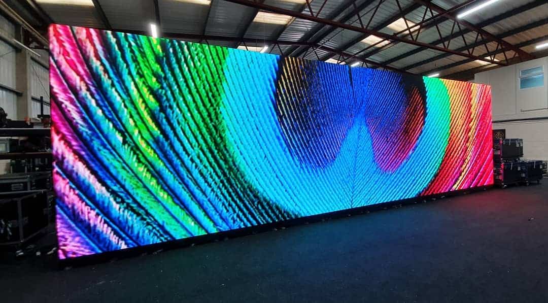 Large LED wall installation